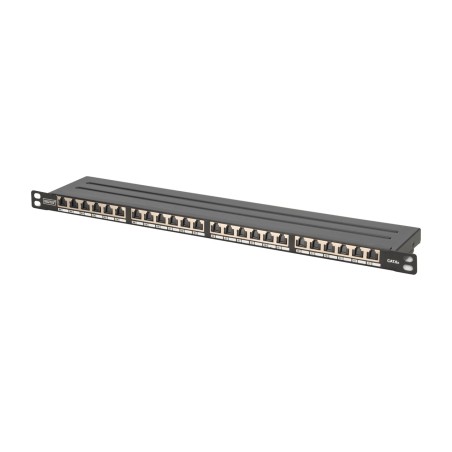 panel de parcheo de alta densidad apantallado cat6a ea 19" 0,5u 24x rj45
