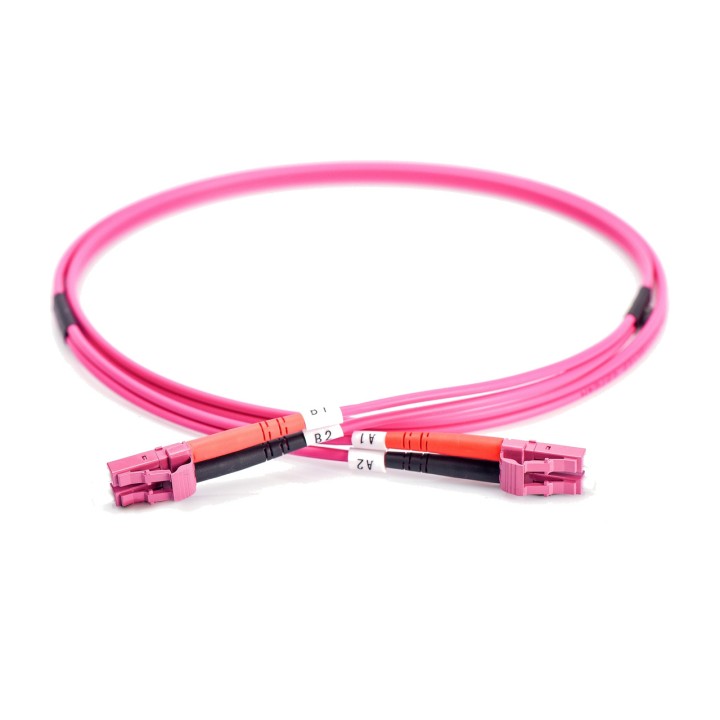 DIGITUS Duplex multimode fibre-optic patch cable LC-LC OM4
