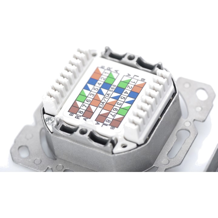 DIGITUS Geschirmte Aufputz-Datendose CAT6 RJ45 LSA 5 UDS