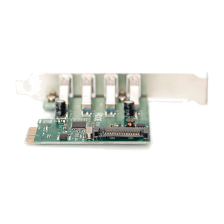 DIGITUS PCIe-Controllerkarte mit 4 USB-A-Anschlüssen X1 3.0