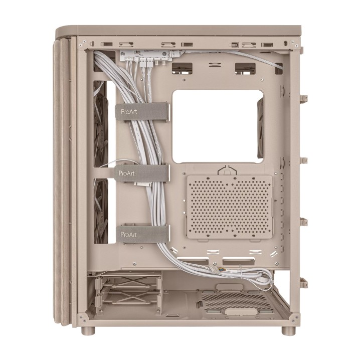 ASUS ATX mid-tower PC case with wood front panel