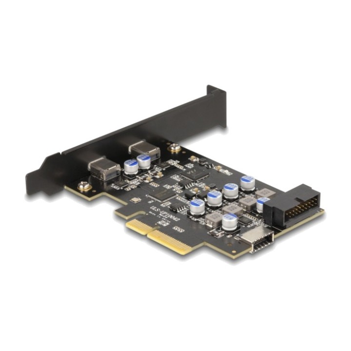 DELOCK PCIe-Controllerkarte mit 2 USB-C-Anschlüssen und