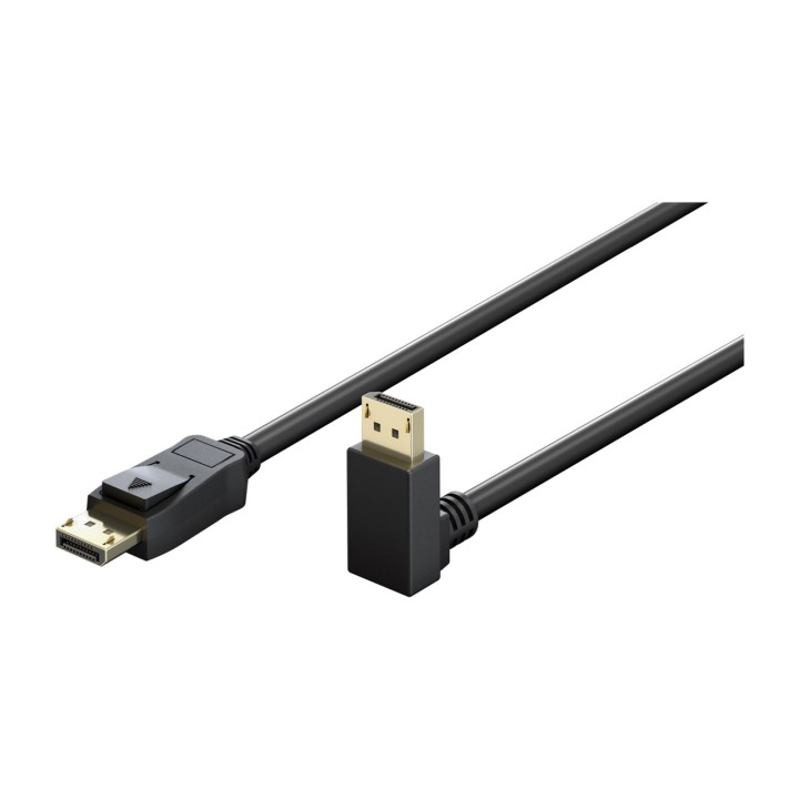 GOOBAY Cavo per monitor con connettore angolato verso il
