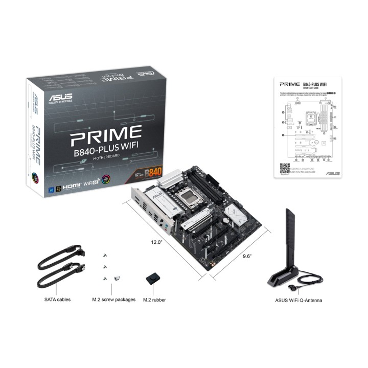 ASUS Carte mère ATX pour AMD PRIME B840-PLUS-WIFI AM5 DDR5
