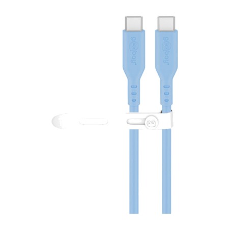 cable de silicona de carga y datos tipo c usb-c 2.0 pd 60w 1,5m