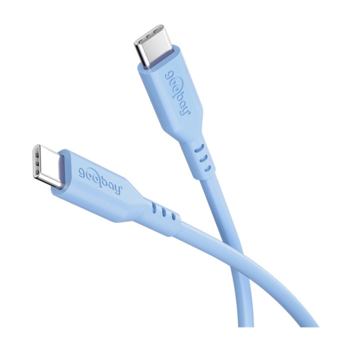 GOOBAY Cable de silicona carga y datos tipo C USB-C 2.0