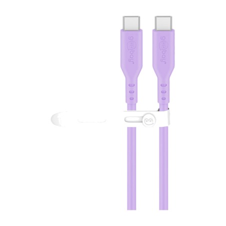 cable de silicona de carga y datos tipo c usb-c 2.0 pd 60w 1,5m