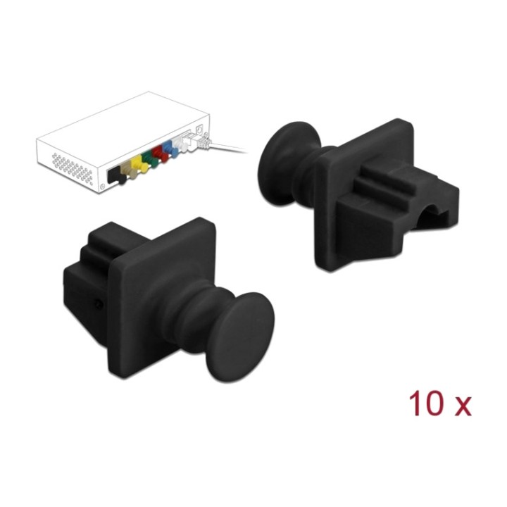 DELOCK Προστατευτικό κλότσο από κονιά για ρύχο RJ45 86176