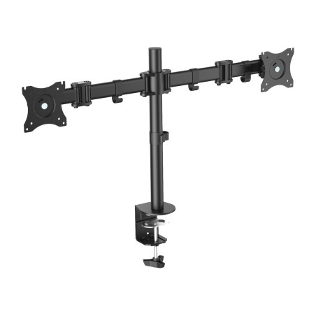 soporte de mesa doble para monitor con abrazadera 15-27" vesa 100