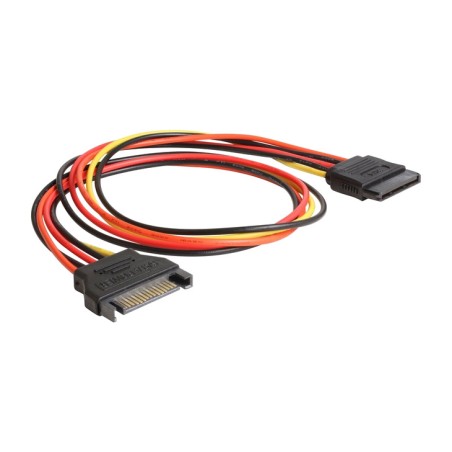 câble d’extension d’alimentation sata à 15 broches m/h 18awg 0,5m 60132