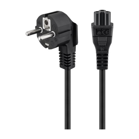 cable de alimentación schuko para portátil cee7/7 a c5 1,8m