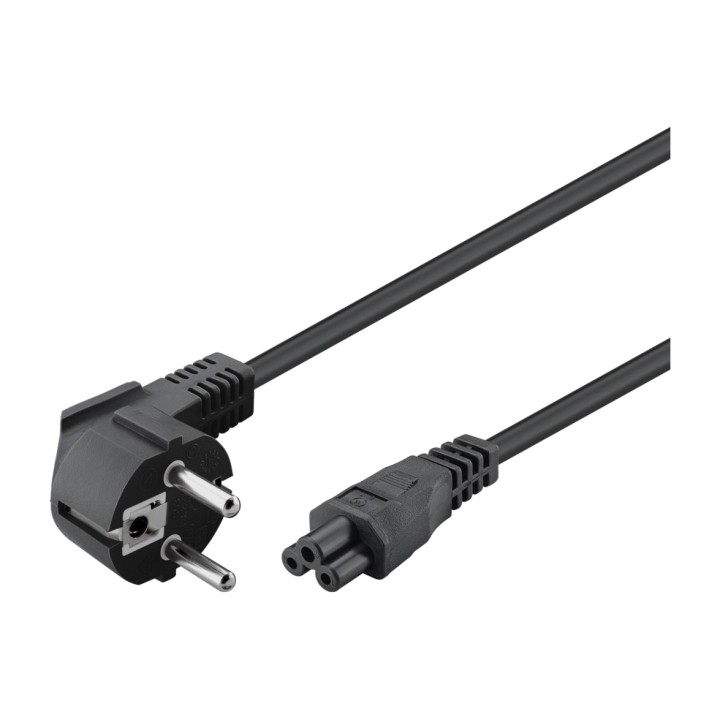 GOOBAY Schuko-Netzkabel für Laptop CEE7/7 A C5 1,8M 1064459
