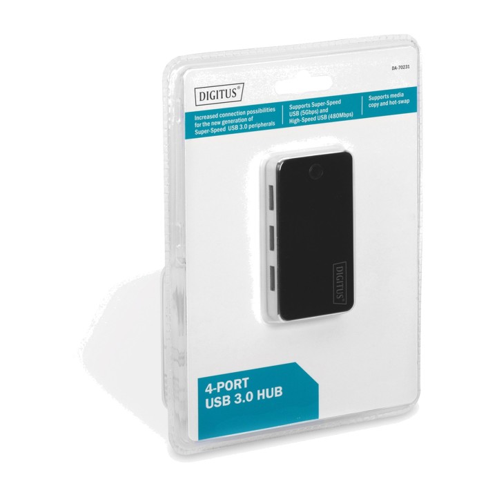 DIGITUS Hub USB 4 ports avec alimentation 3.0 1042762