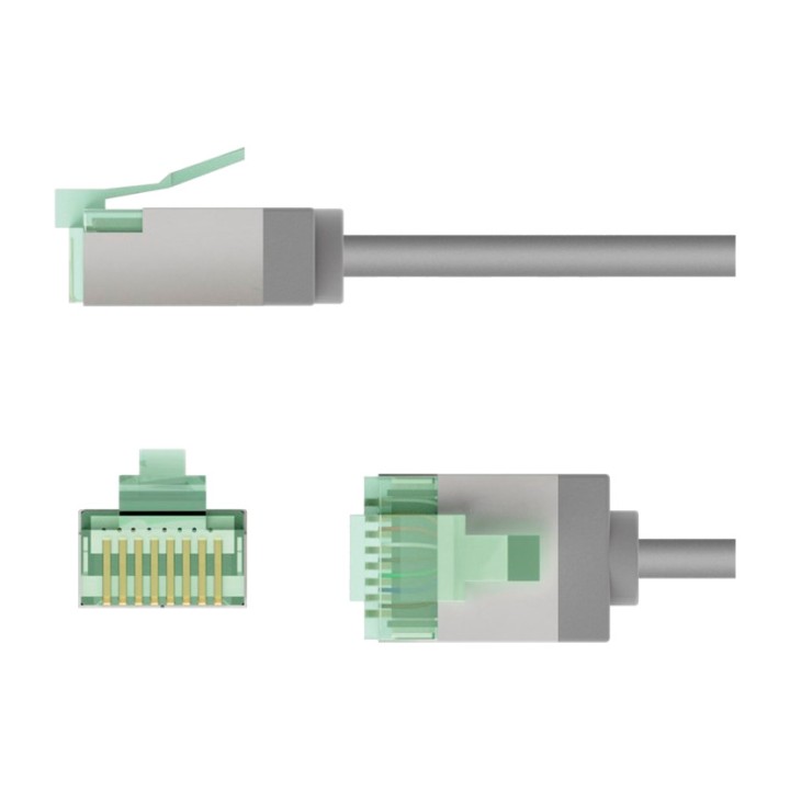 GOOBAY Latiguillo de red RJ45 ultrafino y flexible CAT8.1
