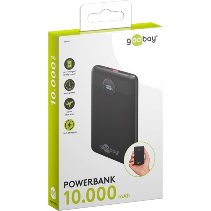 GOOBAY Batería externa compacta 10000MAH 22,5W