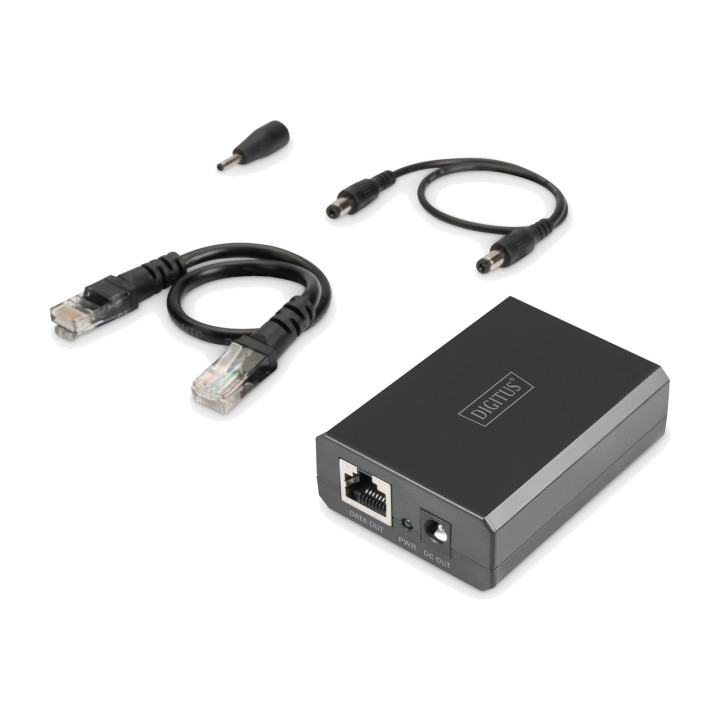 DIGITUS Divisor PoE para red gigabit 802.3BT 51W 12V 24V