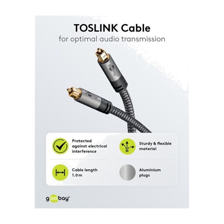 GOOBAY Câble audio optique TOSLINK-PLUS 5M 65307 100063088