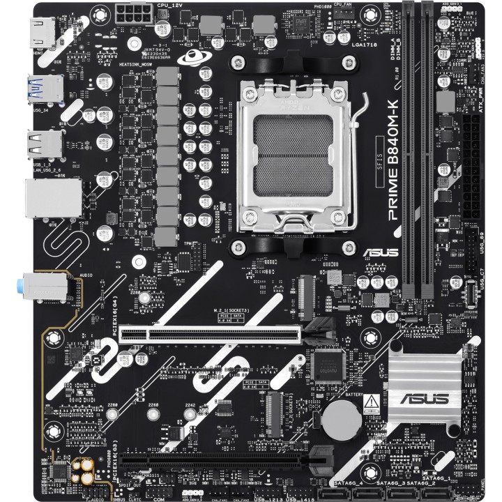 ASUS Placa base micro ATX para AMD PRIME B840M-K AM5