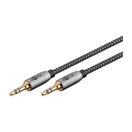cable de audio jack estéreo trenzado plus aux 3,5mm m/m