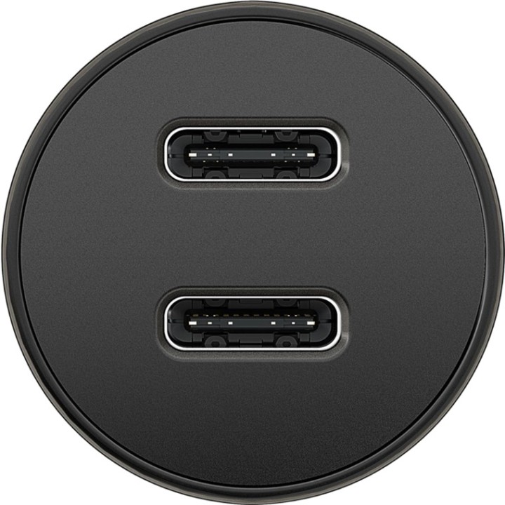 GOOBAY Caricabatterie rapido da auto a 2 porte USB-C PD 30W