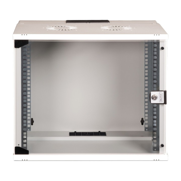 DIGITUS Wall-mounted rack cabinet with glass door SOHO PRO