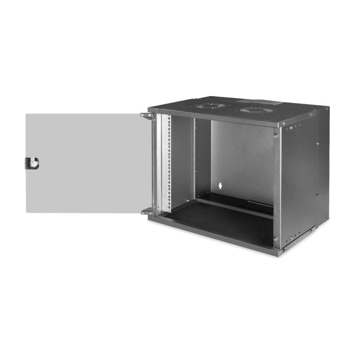 DIGITUS Wand-Rackschrank mit Glastür SOHO PRO 19" 9U
