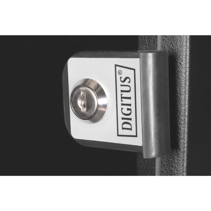 DIGITUS Wall-mounted rack cabinet with glass door SOHO PRO