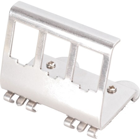 adaptador de carril din para módulos keystone 3-puertos