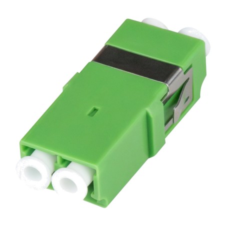 flangeless duplex fibre optic coupler lc/apc os2-monomodo