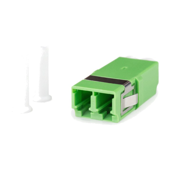 DIGITUS Flangeless duplex fibre optic coupler LC/APC
