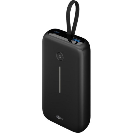 batería externa con cable usb-c integrado 20000mah 30w