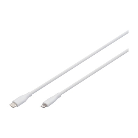 cable de carga y datos de silicona usb-c a lightning mfi 2.0 pd 60w 2m