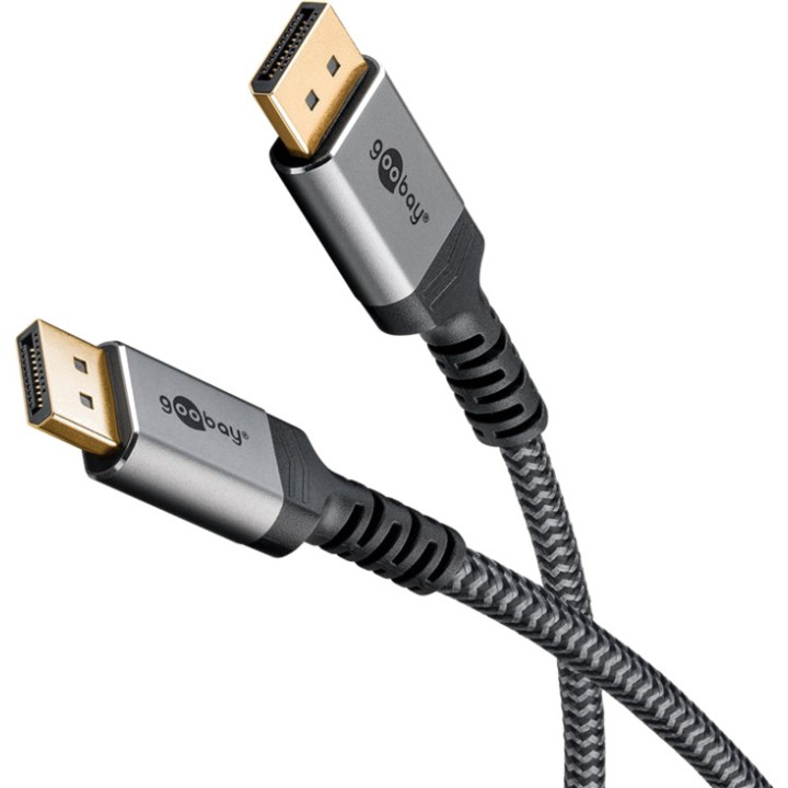 GOOBAY Cavo DisplayPort intrecciato ad alta velocità PLUS