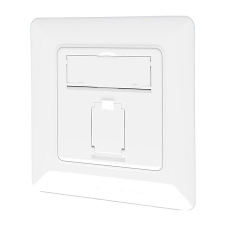 presa dati da incasso schermata a 1 porta cat6a rj45 lsa
