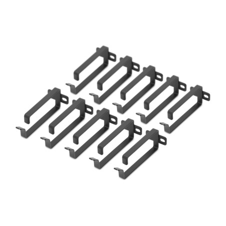 anillos de gestión de cables para armario rack 19" 100mm 10 uds