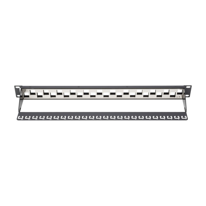 DIGITUS Unpopulated stepped modular patch panel KEYSTONE-19"