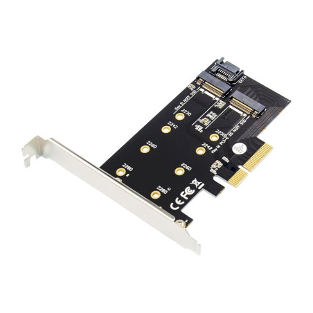scheda pcie a basso profilo per ssd m.2 nvme 3.0 x4