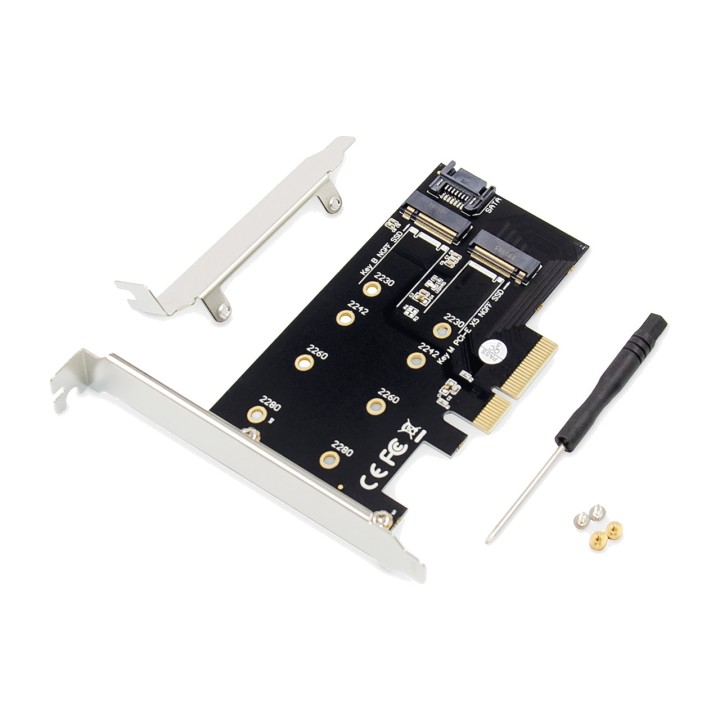 DIGITUS Scheda PCIe a basso profilo per SSD M.2 NVMe 3.0 X4