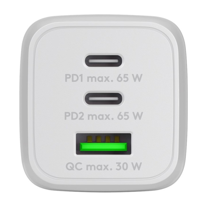 GOOBAY Cargador rápido de pared 3 puertos USB-C/USB-A NANO
