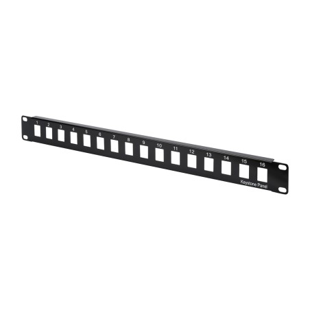 panneau de brassage modulaire non équipé keystone-19" 1u 16x