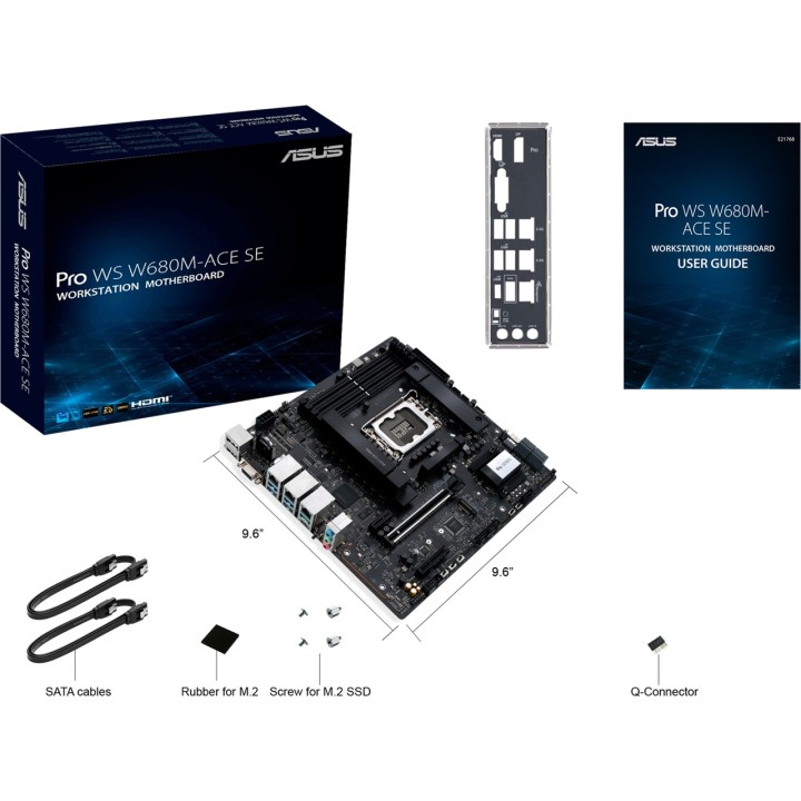 ASUS Scheda madre micro ATX per Intel PRO WS W680M-ACE SE