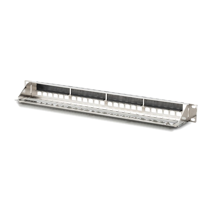 DIGITUS Unloaded modular patch panel KEYSTONE-19" 1U 24X