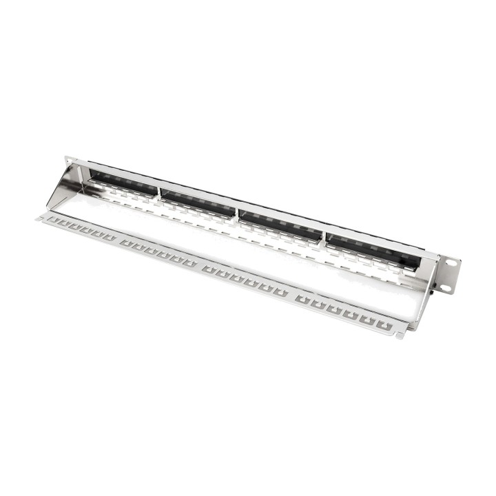 DIGITUS Panel de parcheo modular sin equipar KEYSTONE-19" 1U