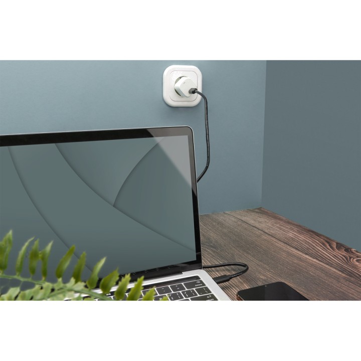 DIGITUS Typ-C-Daten- und Ladekabel mit zwei Steckern USB-2.0
