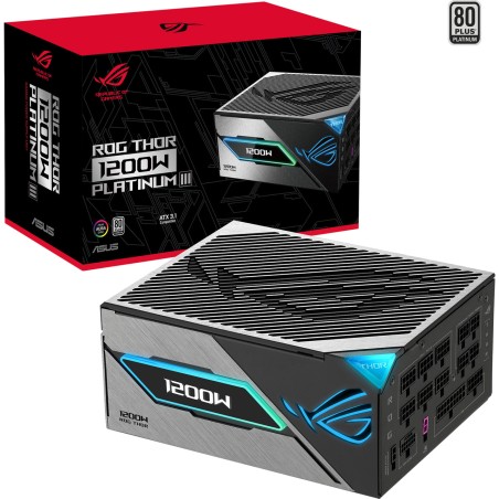 fuente de alimentación atx para pc rog thor 1200w platinum iii