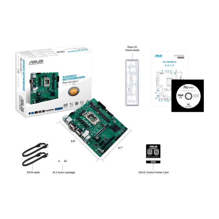 ASUS Scheda madre micro ATX per Intel PRO H610M-C-CSM