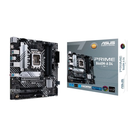 placa base micro atx para intel prime b660m-a d4-csm lga1700