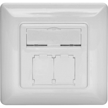 frontplatte mit montagerahmen für keystone-module 80x80mm