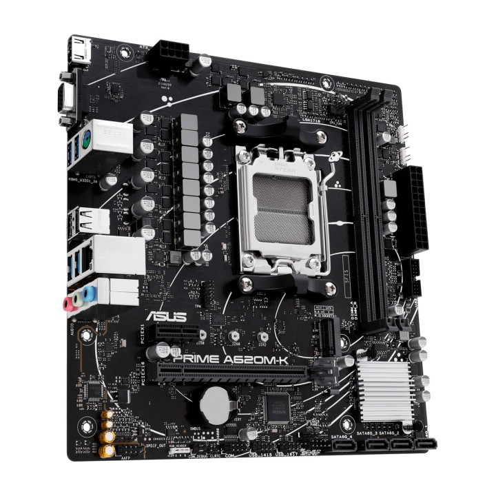 ASUS Scheda madre micro ATX per AMD PRIME A620M-K AM5 DDR5