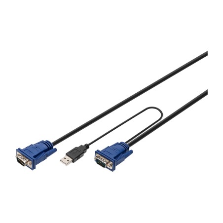 juego de cables kvm para consola usb-vga 1,8m